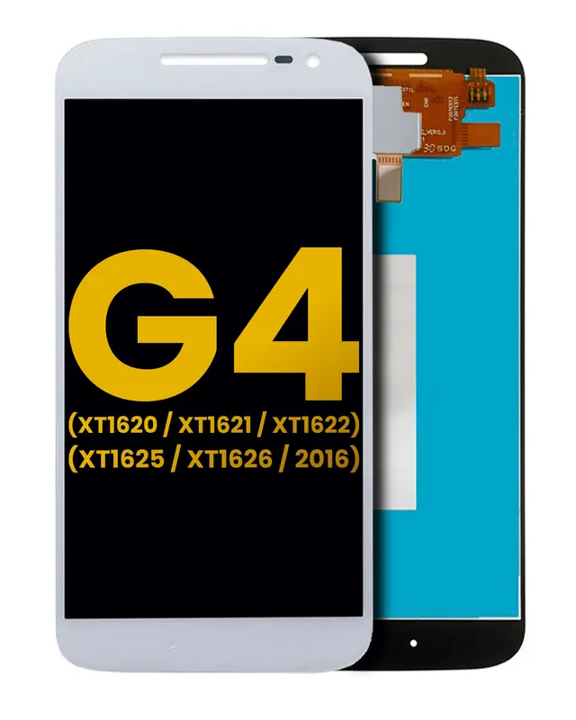 Écran LCD sans châssis pour Motorola Moto G4 (XT1620 / XT1621 / XT1622 / XT1625 / XT1626 / 2016) (reconditionné, blanc)