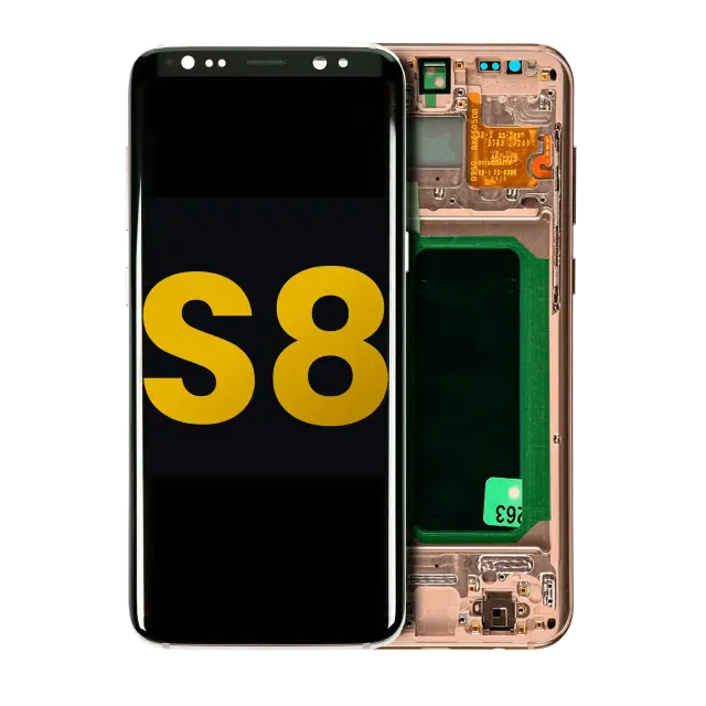 Écran OLED avec châssis pour Samsung Galaxy S8 (reconditionné, Maple Gold)