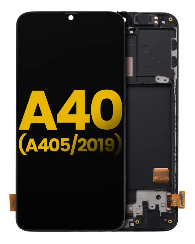 Écran OLED avec châssis pour Samsung Galaxy A40 (A405 / 2019) (reconditionné, toutes couleurs)
