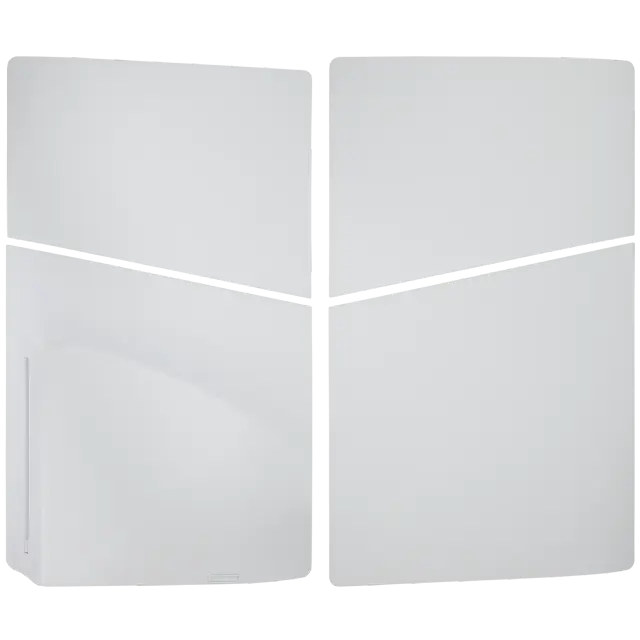 Façades haut et bas pour Sony PlayStation 5 Slim avec lecteur (blanc)