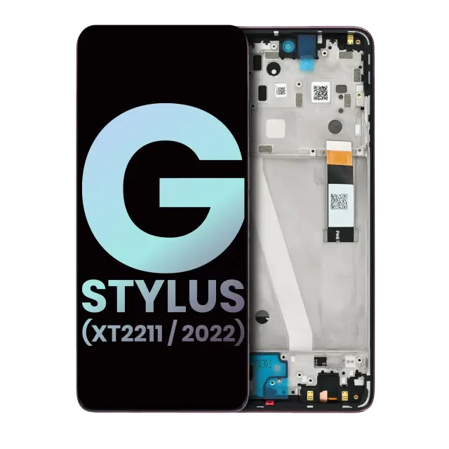 Écran LCD avec châssis pour Motorola Moto G Stylus 4G (XT2211 / 2022) (origine, Metallic Rose)