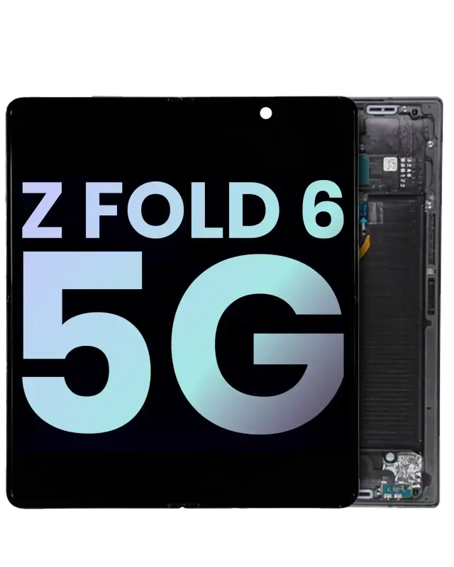 Écran OLED intérieur avec châssis pour Samsung Galaxy Z Fold 6 5G (version US & internationale, reconditionné, noir)