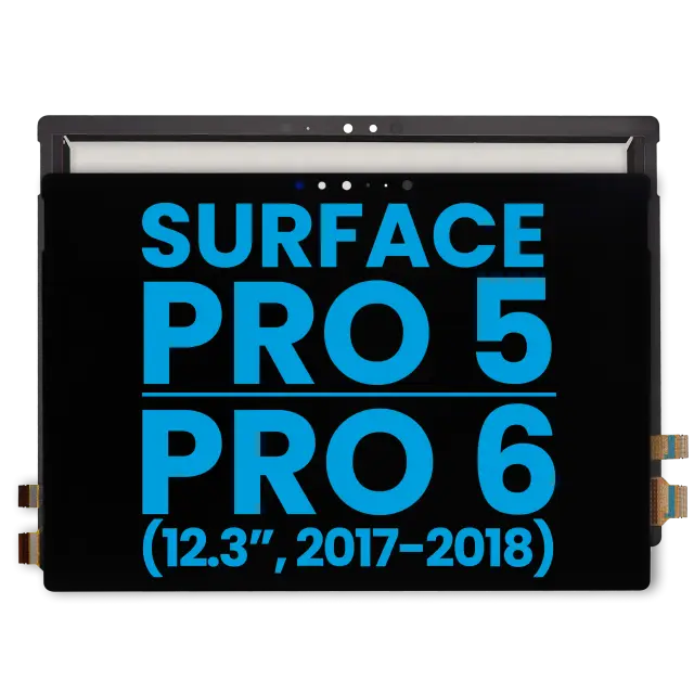 Écran LCD avec vitre tactile pour Microsoft Surface Pro 5 (1796) / Surface Pro 6 (1807) (compatible, noir)
