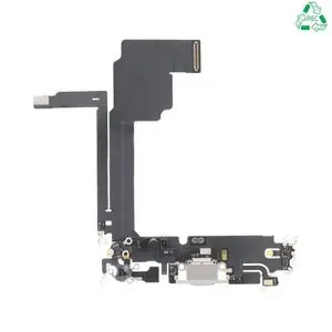 Connecteur de Charge Original d'occasion Apple iPhone 15 Pro Max Titane Blanc