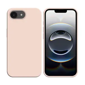 Coque Silicone Compatible pour Apple iPhone 16e (#19) Rose Gold