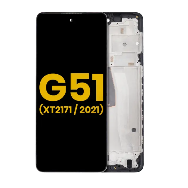 Écran LCD avec châssis pour Motorola Moto G51 5G (XT2171 / 2021) (reconditionné, toutes couleurs)