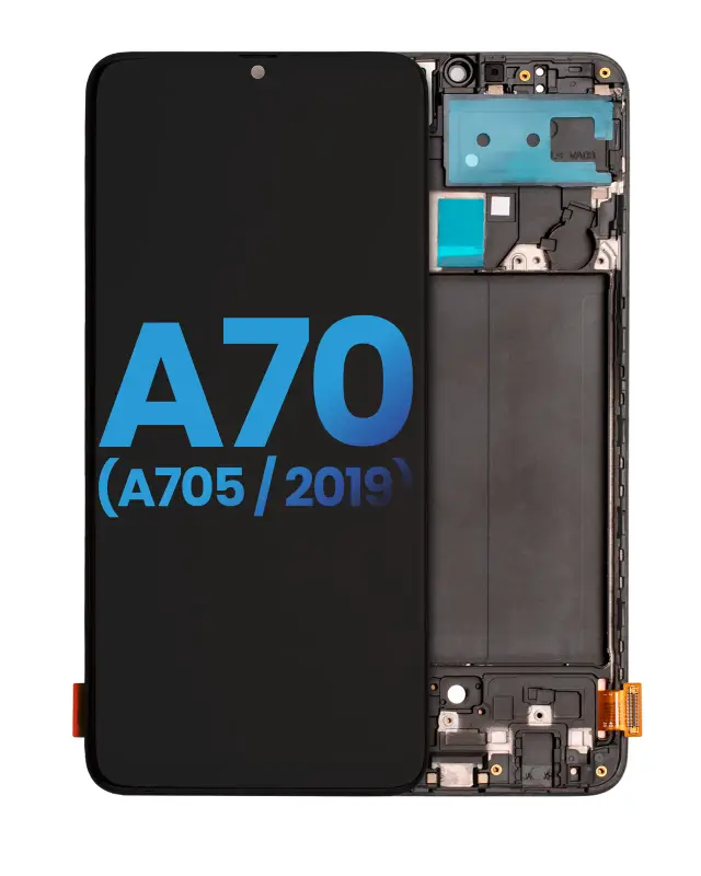 Écran LCD avec châssis pour Samsung Galaxy A70 (A705 / 2019) (sans capteur d’empreintes, compatible: Incell, toutes couleurs)