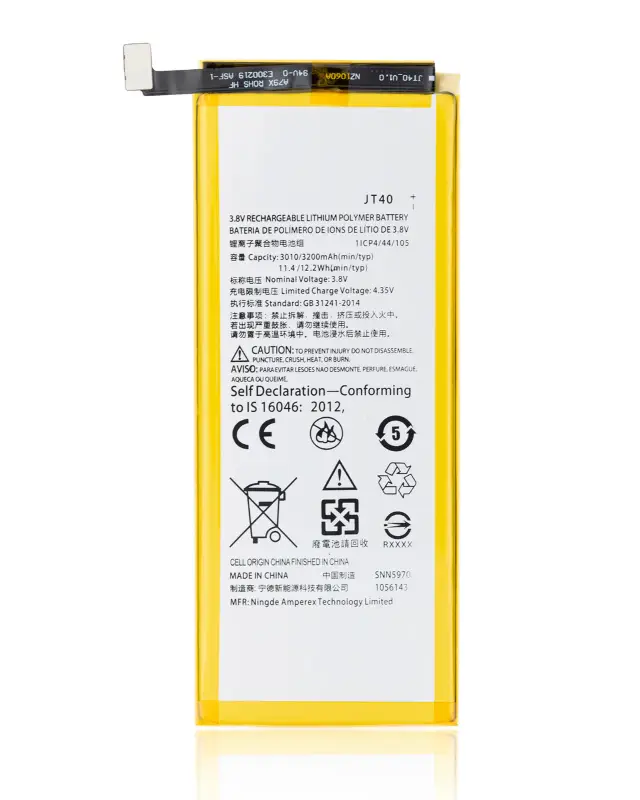 Batterie pour Motorola Moto G6 Plus (XT1926 / 2018) (JT40)