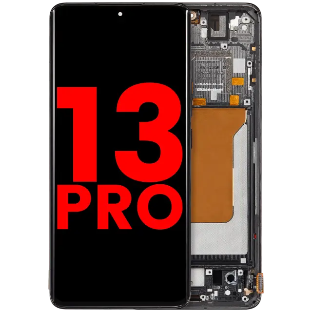 Écran OLED avec châssis pour Xiaomi 13 Pro (noir)