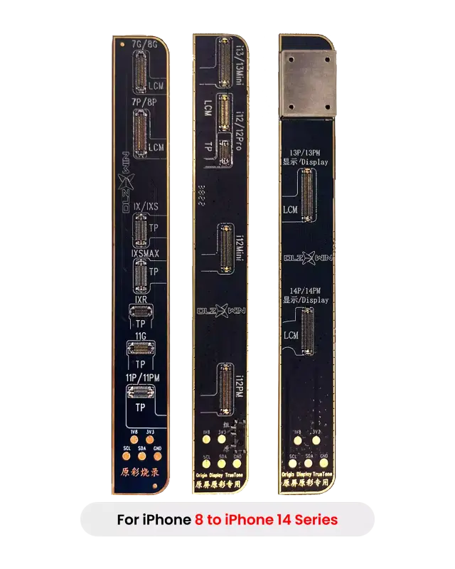 Jeu de cartes de restauration True Tone DLZ R100 / R200 pour iPhone 8 à 14 (toute la série) (lot de 4)