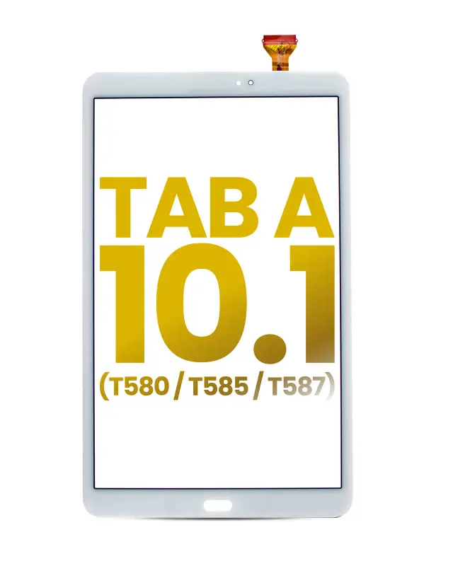 Vitre tactile pour Samsung Tab A 10.1" (T580 / T585 / T587) (blanc)