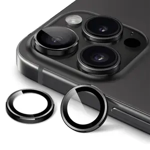 Protection Lentille Apple iPhone 15 Pro/iPhone 15 Pro Max Titane Noir