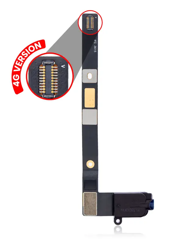 Prise jack pour Apple iPad Mini 4 (Cellular, noir)
