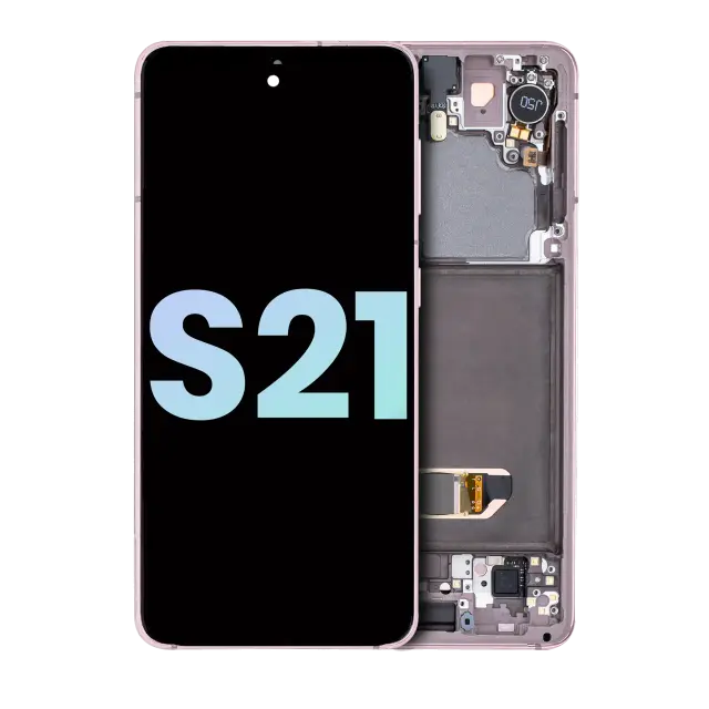 Écran OLED avec châssis pour Samsung Galaxy S21 5G (pack service origine, Phantom Violet)
