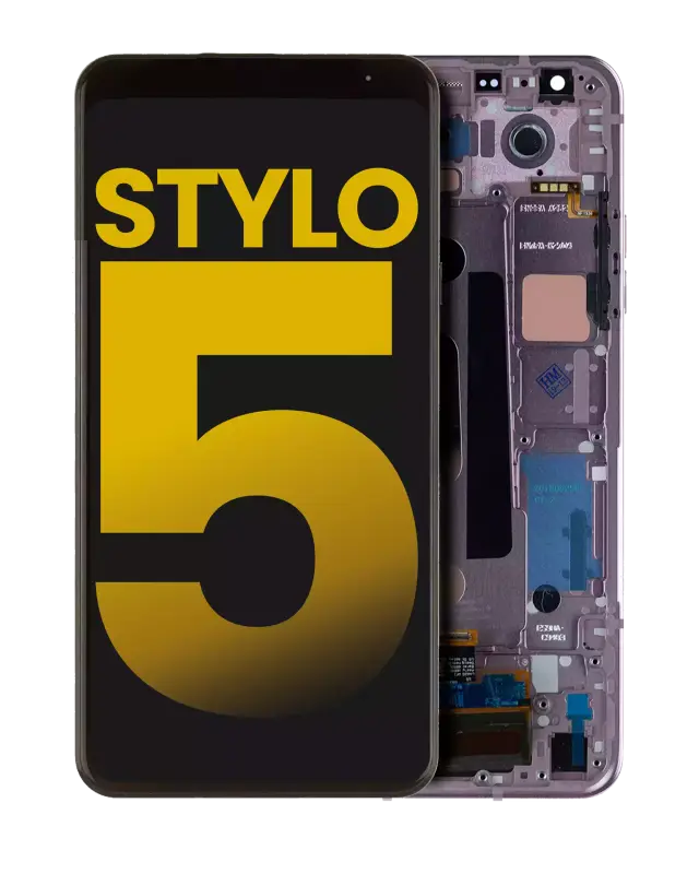 Écran LCD avec châssis pour LG Stylo 5 (reconditionné, Blonde Rose)