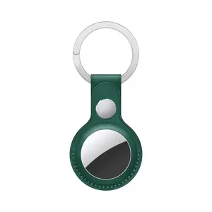 Porte-clés AirTag en Cuir (7) Vert