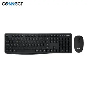 Clavier et Souris sans Fil CONNECT MC-SSFN01 MC-CSFN01 (AZERTY) Noir