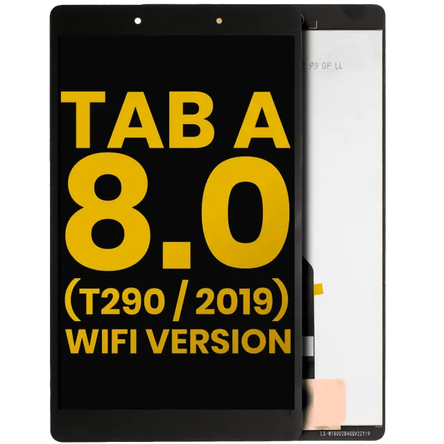 Écran LCD sans châssis pour Samsung Galaxy Tab A 8.0" (T290) (2019) (WiFi Version, reconditionné, noir)