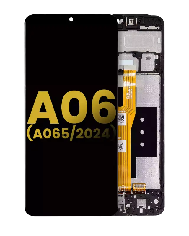 Écran LCD avec châssis pour Samsung Galaxy A06 (A065 / 2024) (reconditionné, toutes couleurs)