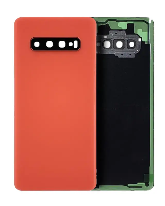 Vitre arrière pour Samsung Galaxy S10 Plus (pack service origine, Flamingo Pink)