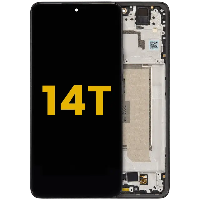 Écran OLED avec châssis pour Xiaomi 14T (reconditionné, Titan Black)