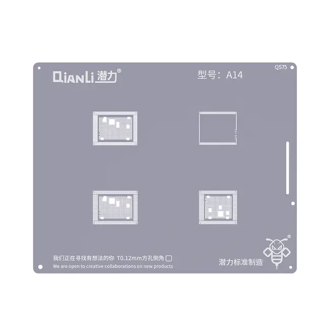 Pochoir de rebillage Qianli Bumblebee QS75 A14-X