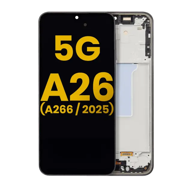 Écran OLED avec châssis pour Samsung Galaxy A26 5G (A266 / 2025) (reconditionné, noir)