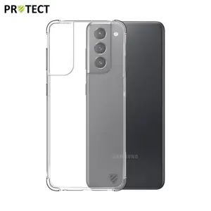 Coque Silicone Renforcée PROTECT pour Samsung Galaxy S21 5G G991 Transparent