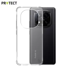 Coque Silicone Renforcée PROTECT pour Xiaomi Redmi Note 14 Pro+ 5G Transparent
