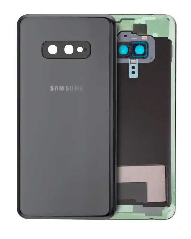 Vitre arrière pour Samsung Galaxy S10E (pack service origine, Prism Black)