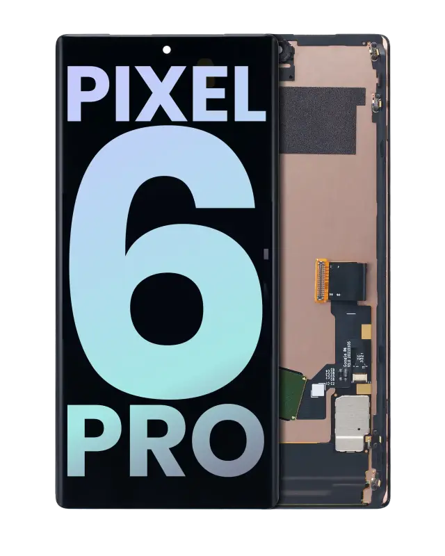 Écran OLED avec châssis et capteur d’empreintes pour Google Pixel 6 Pro (origine, toutes couleurs)