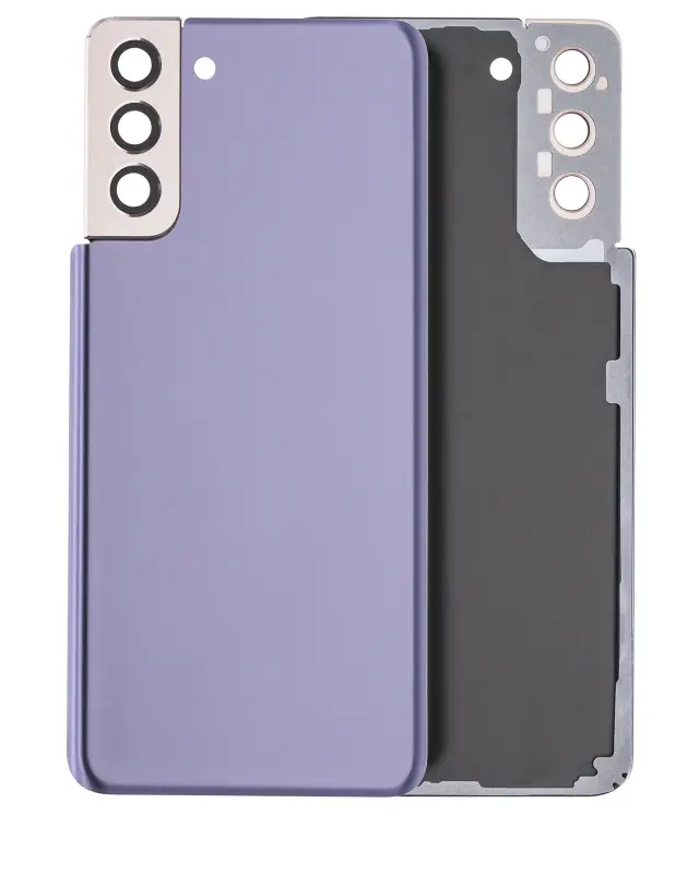 Vitre arrière pour Samsung Galaxy S21 Plus (sans logo, compatible premium, Phantom Violet)