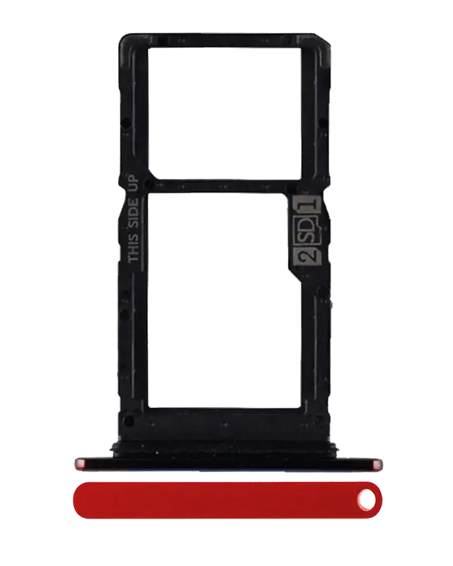 Tiroir SIM pour Motorola One Hyper (XT2027-1 / 2020) (origine, rouge)