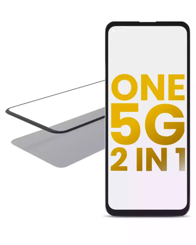 Vitre d’écran avec OCA pour Motorola One 5G (XT2075-1 / 2020)
