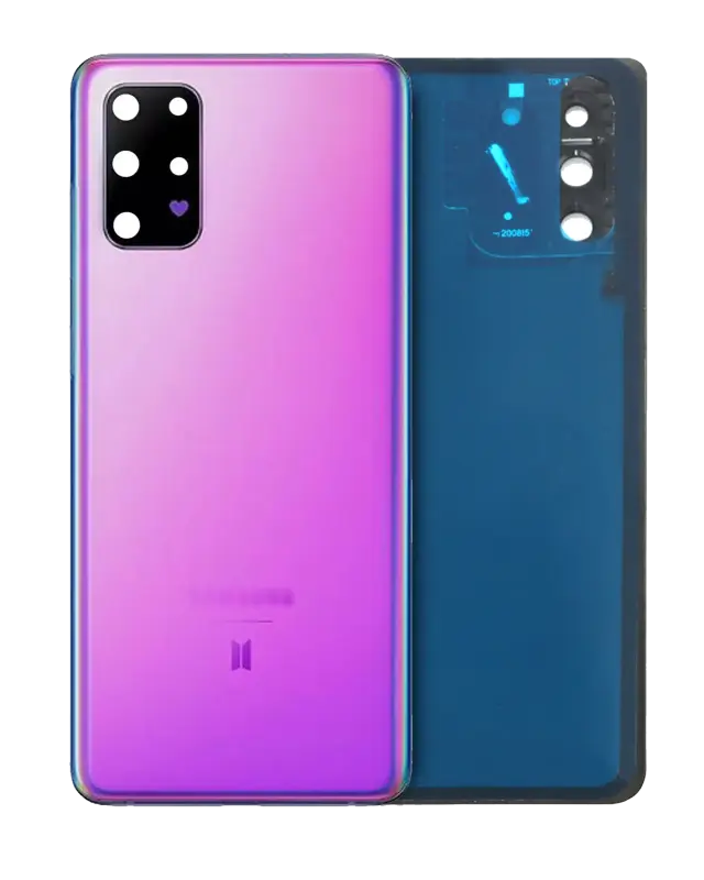 Vitre arrière pour Samsung Galaxy S20 Plus (BTS Version, pack service origine, violet)