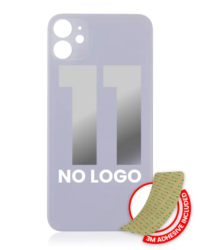Vitre arrière pour Apple iPhone 11 (No Logo / Large Camera Hole, violet)