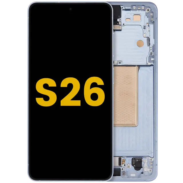 Écran OLED avec châssis pour Samsung Galaxy S26 5G (version US & internationale, reconditionné, bleu ciel)