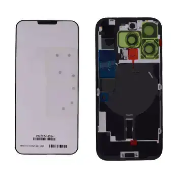 Vitre arrière avec MagSafe, NFC et nappe flash pour Apple IPhone 16 Pro Max (origine, titane naturel)