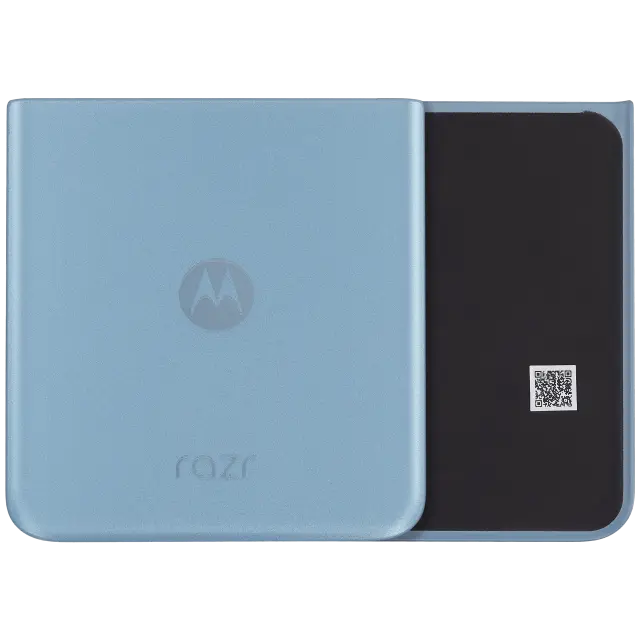 Vitre arrière pour Motorola Razr Plus / Razr 40 Ultra (XT2321 / 2023) (premium, Glacier Blue)