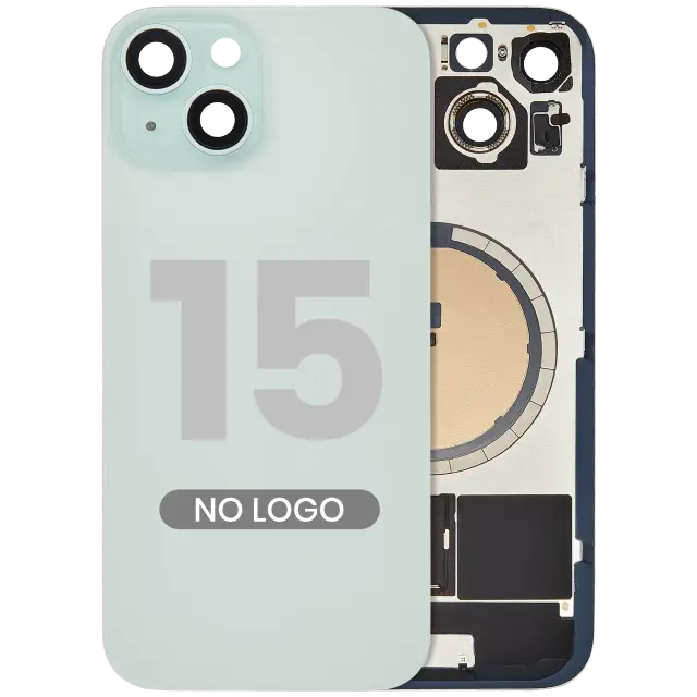 Vitre arrière pour Apple iPhone 15 (sans logo, compatible, vert) — réf. 107183138938