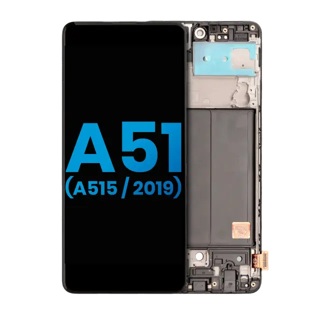 Écran LCD avec châssis pour Samsung Galaxy A51 4G (A515 / 2019) (sans capteur d’empreintes, compatible: Incell, toutes couleurs)