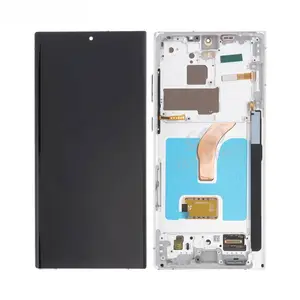 Écran Tactile Oled avec Châssis Samsung Galaxy S22 Ultra S908 Blanc