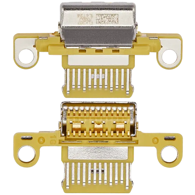 Connecteur de charge nu à souder pour Apple iPad 10 (2022) (soudure requise, jaune, lot de 10)