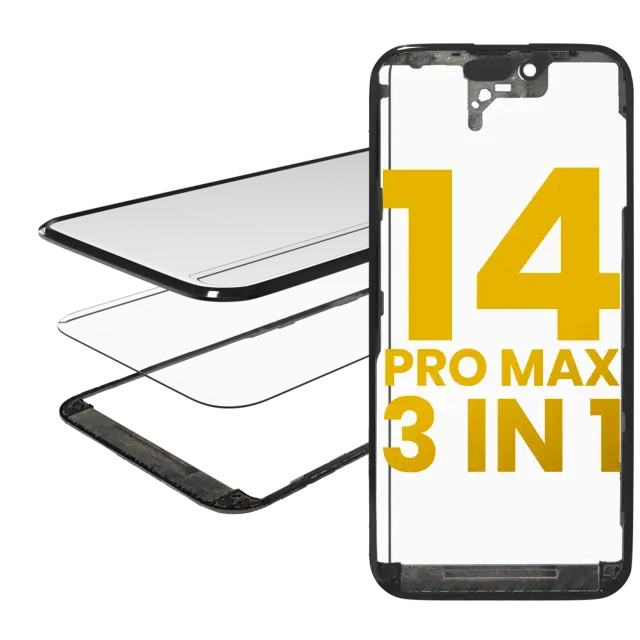 Vitre d’écran avec OCA pour Apple iPhone 14 Pro Max (OCA Master)