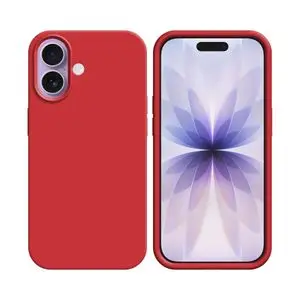 Coque Silicone Compatible pour Apple iPhone 17 (#14) Rouge