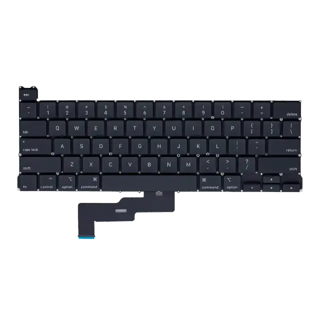 Clavier rétroéclairé avec vis (anglais US) pour Apple MacBook Pro 13" A2289 (2020)