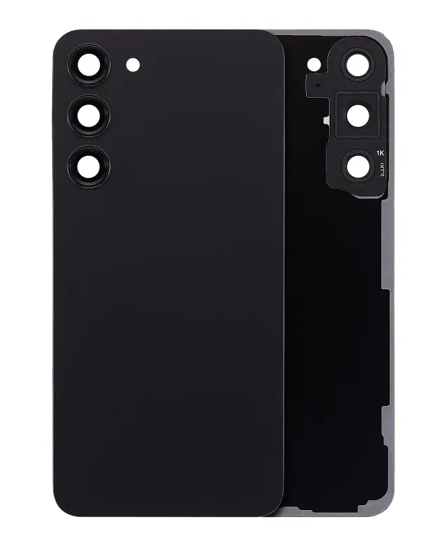 Vitre arrière pour Samsung Galaxy S23 Plus (pack service origine, noir fantôme)
