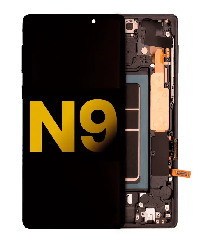 Écran OLED avec châssis pour Samsung Galaxy Note 9 (reconditionné, noir minuit)