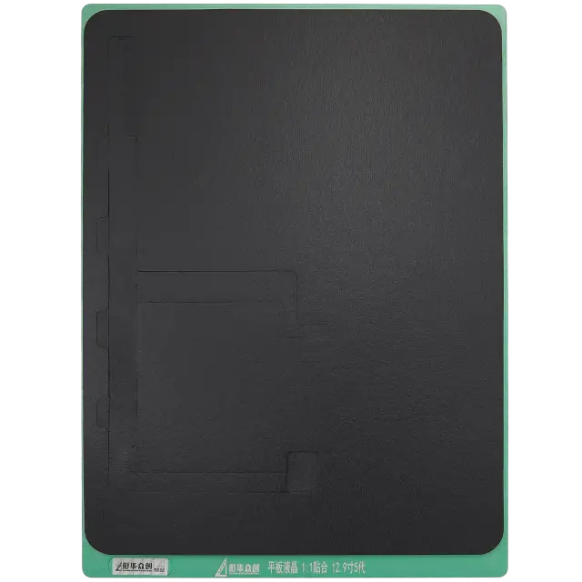 Tapis de pressage noir XHZC pour reconditionnement d’écran — iPad Pro 12,9" 5e génération