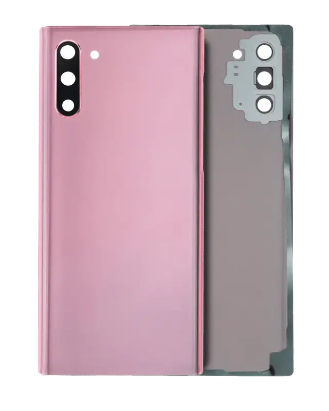 Vitre arrière pour Samsung Galaxy Note 10 (pack service origine, Aura Pink)